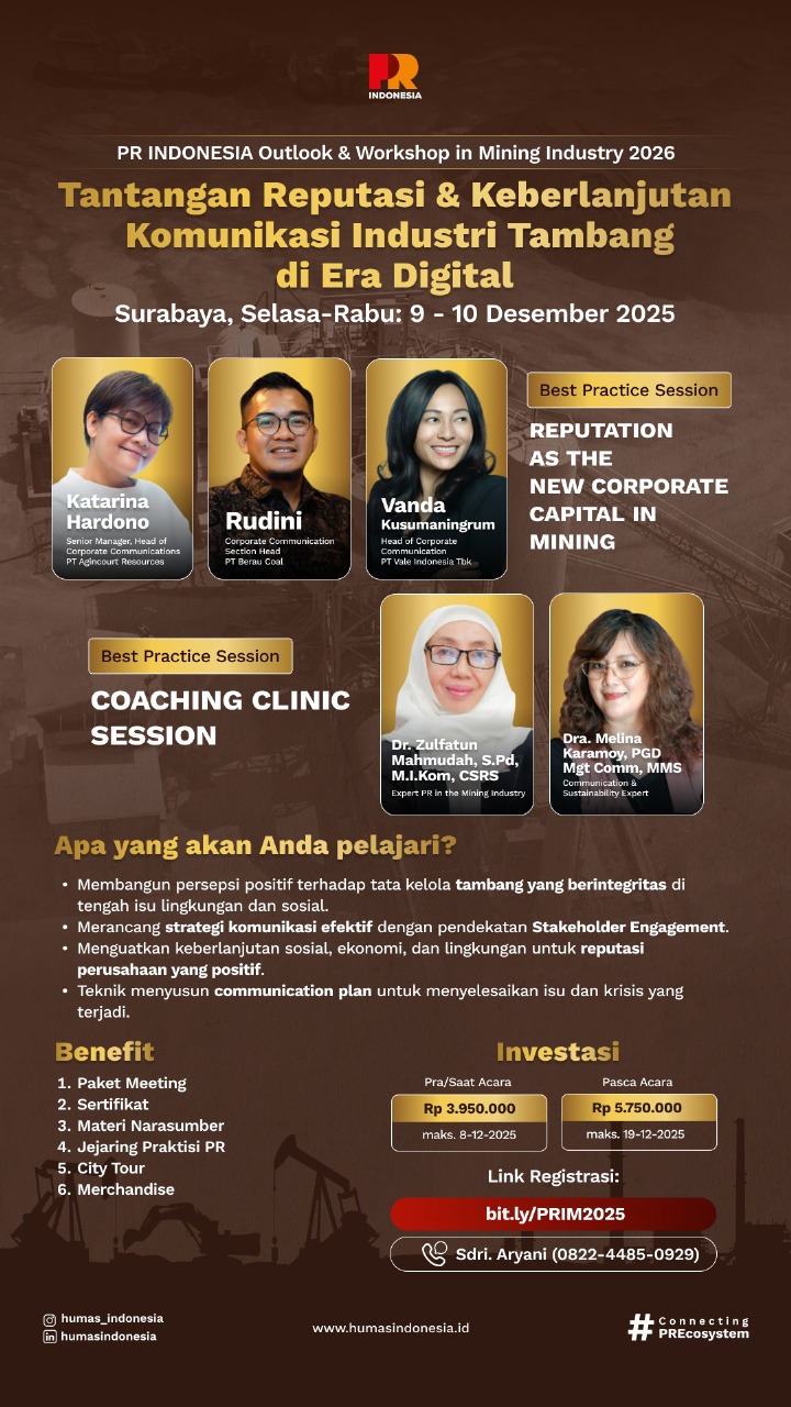 PR INDONESIA Outlook & Workshop in Mining Industry 2026