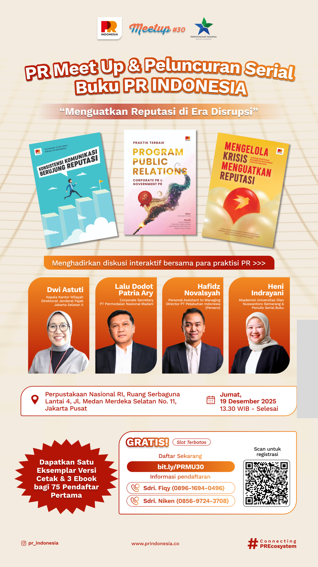 PR Meet Up & Peluncuran Serial Buku PR INDONESIA